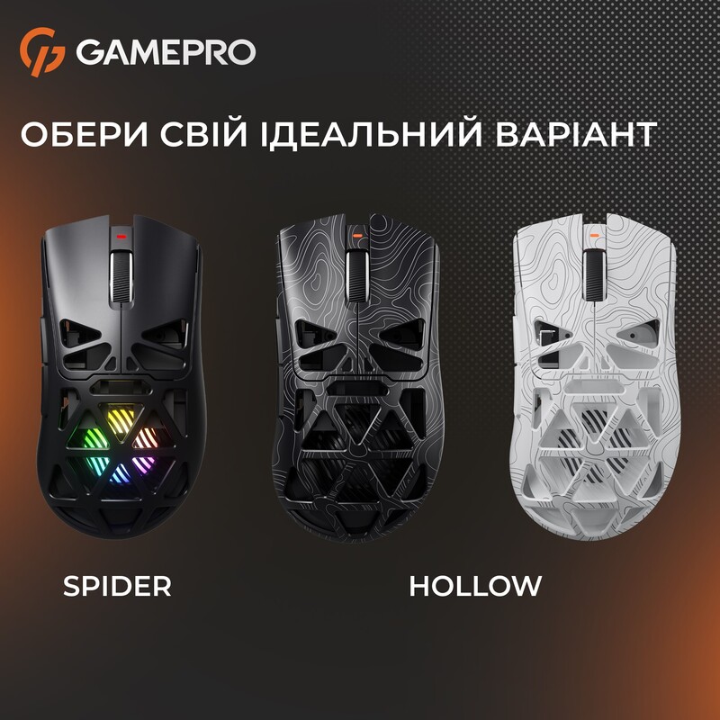 Миша бездротова GamePro Genesis Hollow (GM870HB)