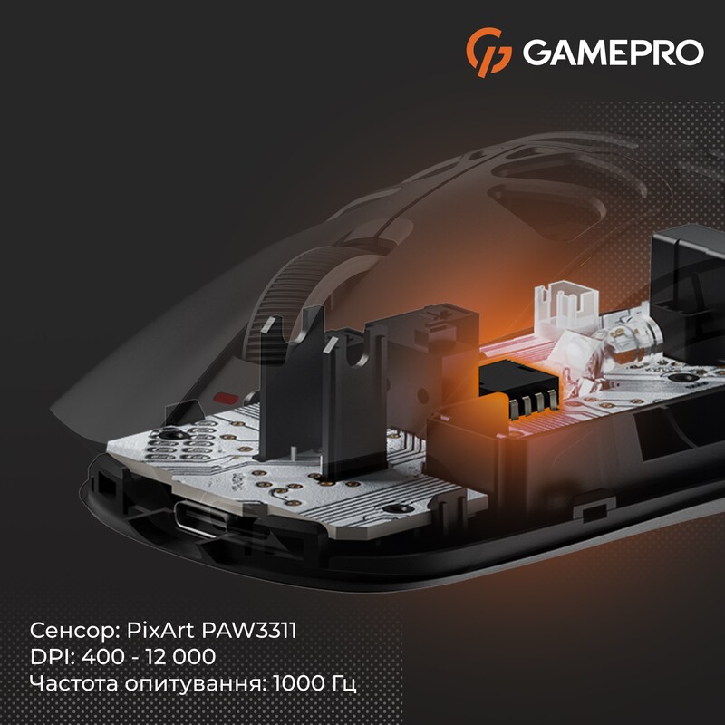 Миша бездротова GamePro Genesis Hollow White (GM870HW)