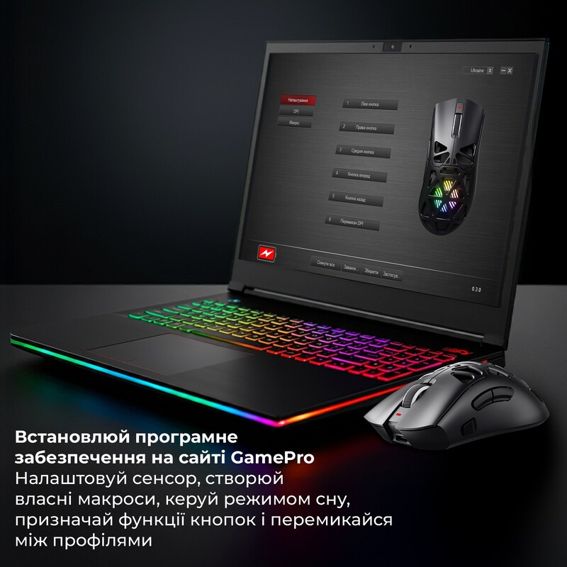 Миша бездротова GamePro Genesis Hollow White (GM870HW)