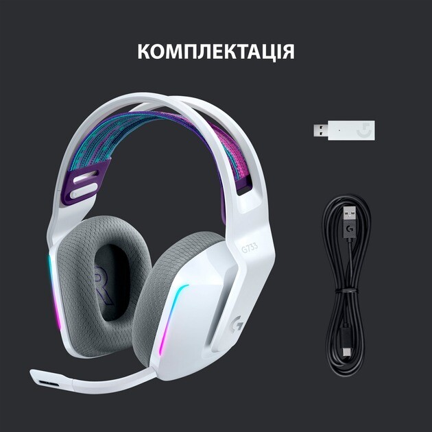 Гарнитура Logitech G733 White (981-000883)