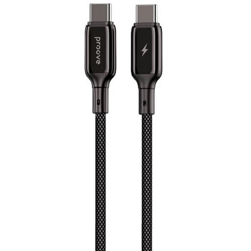 Кабель Proove Dense Metal USB-C - USB-C (M/M), 60W, 1 м, Black (CCDM60002201)