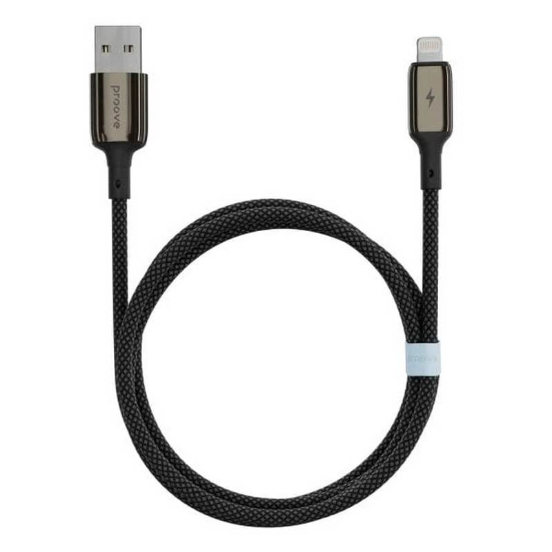 Кабель Proove Dense Metal USB - Lightning (M/M), 1 м, Black (CCDM20001101)