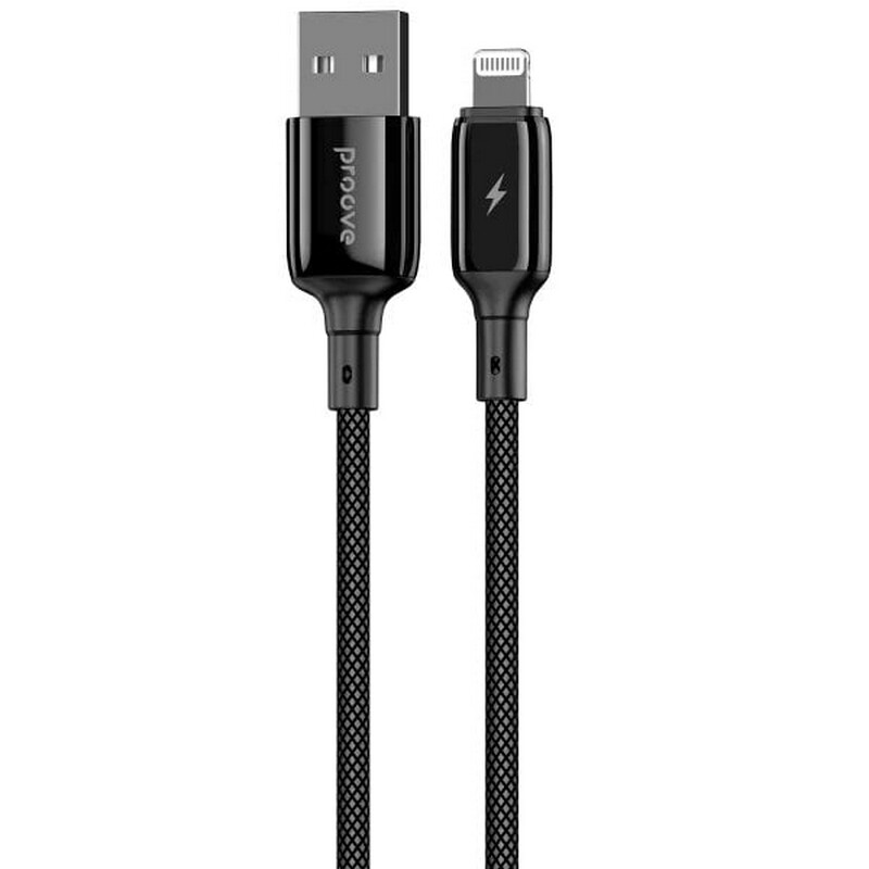 Кабель Proove Dense Metal USB - Lightning (M/M), 2 м, Black (CCDM20001121)