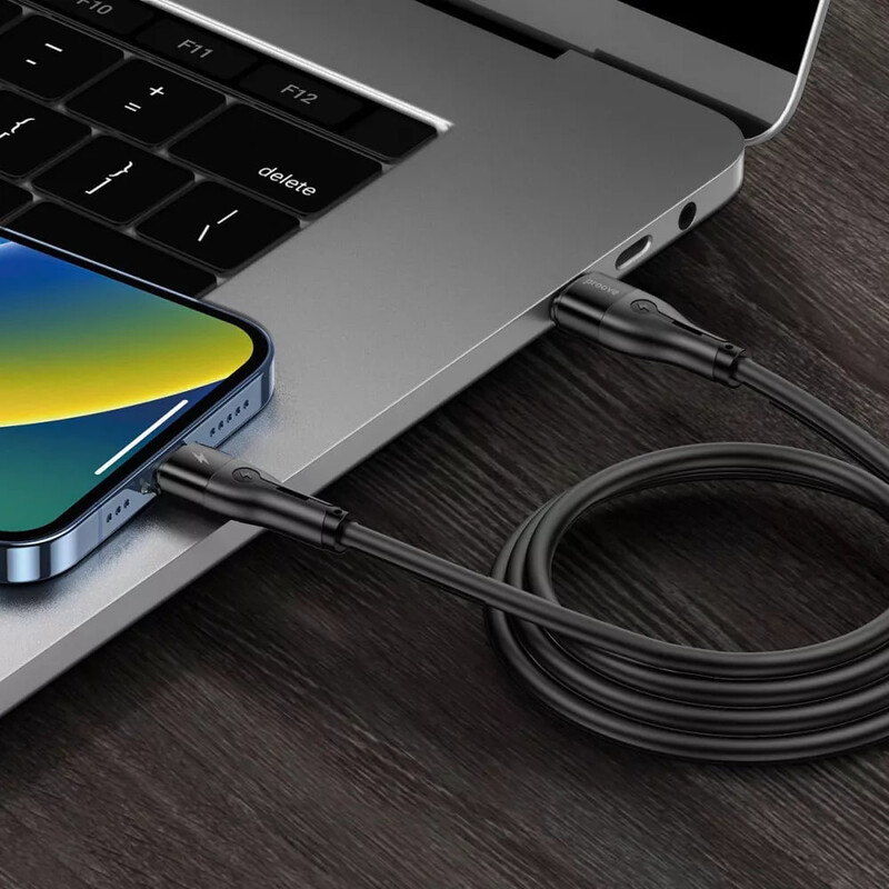 Кабель Proove Soft Silicone USB Type-C - USB Type-C (M/M), 60W, 1 м, Black (CCSO60002201)
