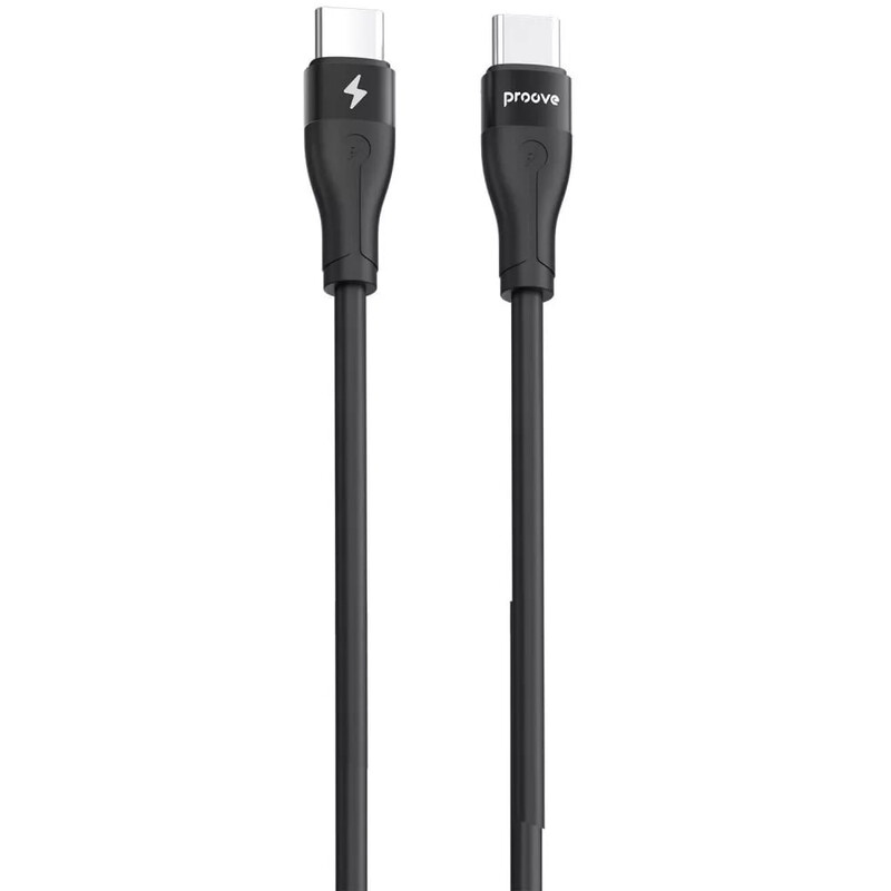 Кабель Proove Soft Silicone USB Type-C - USB Type-C (M/M), 60W, 2 м, Black (CCSO60002221)
