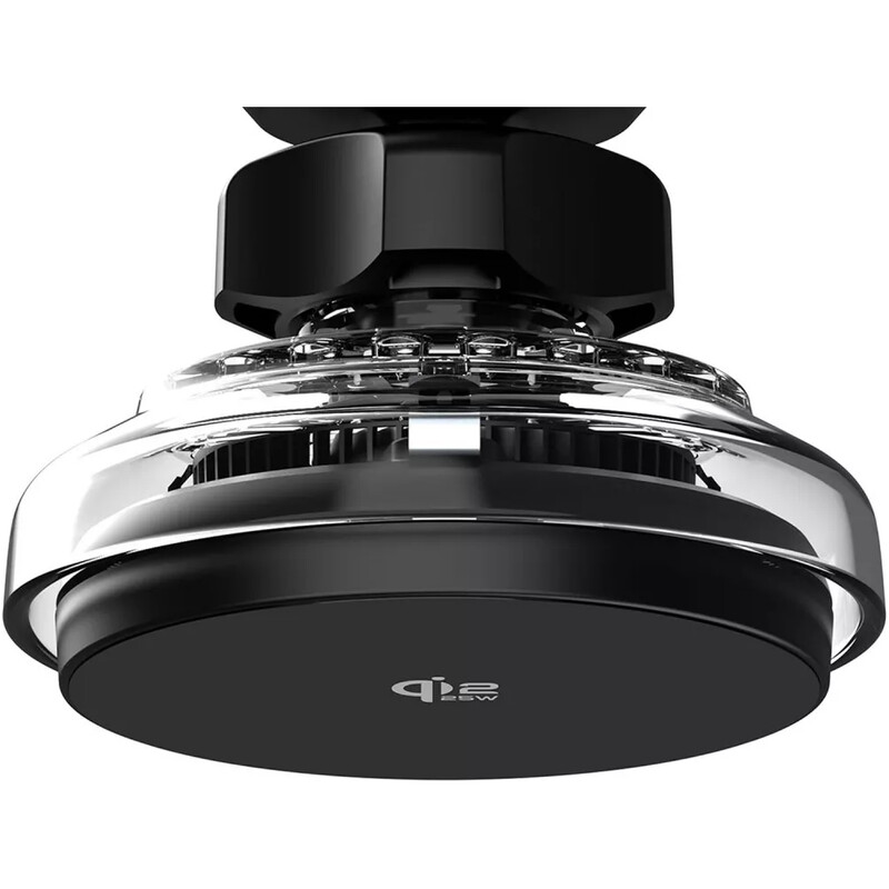 Держатель автомобильный+беспроводное ЗУ Proove Light Crystal Qi2.2 25W Gray (WHLC25002003)