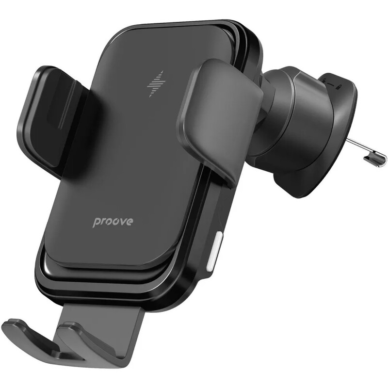 Держатель автомобильный+беспроводное ЗУ Proove Nitro Charge 15W Matte Black (WHNC15002005)