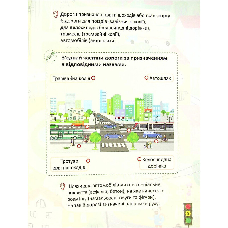 Безпека дорожнього руху 1-2 клас + наліпки