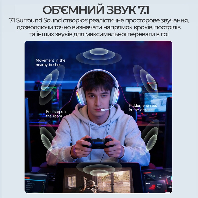 Bluetooth-гарнітура Ajazz AHM10 Max Black (AHM10-MAX-B)