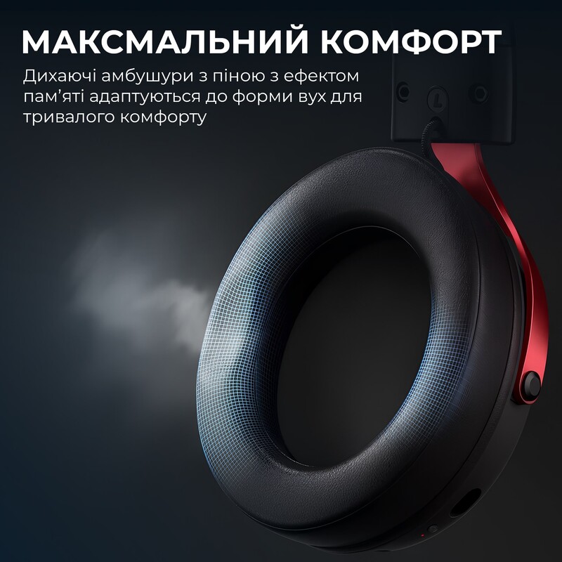 Гарнітура Ajazz AHW10 Black (AHW10-B)