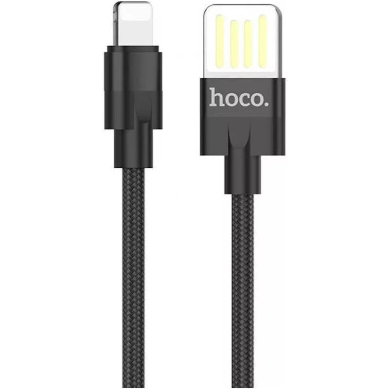 Кабель Hoco U55 Outstanding USB - Lightning, 1.2 м, Black (22084)