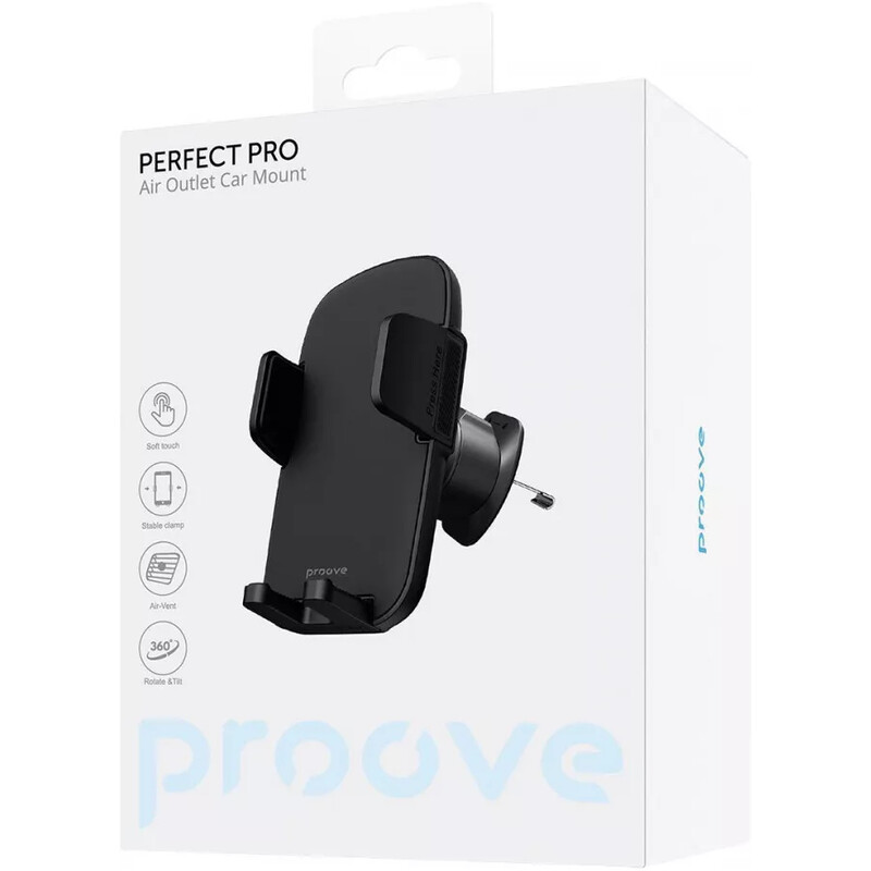 Держатель автомобильный Proove Perfect Pro Air Outlet Car Mount Black (CHPP00000001)