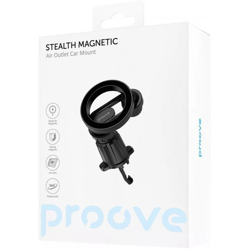 Тримач автомобільний Proove Stealth Magnetic Air Outlet Car Mount Black (CHST00000001)