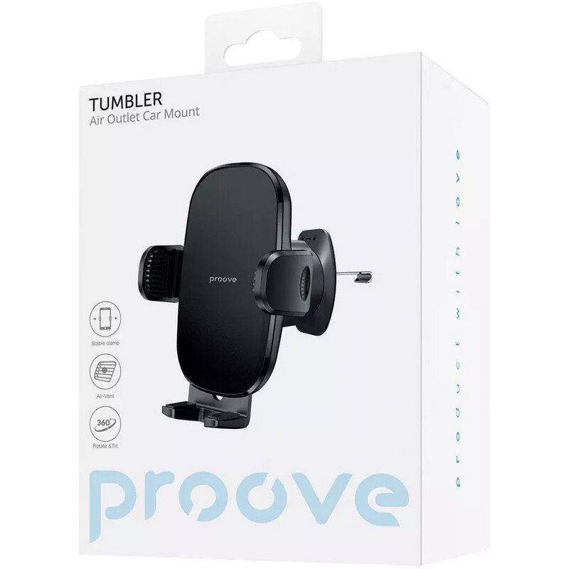 Тримач автомобільний Proove Tumbler Air Outlet Car Mount Black (CHTB00000001)