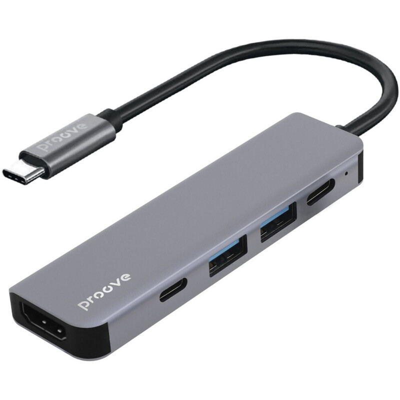 USB-хаб Proove Arc Link USB-C 5-in-1 Silver (HBAL00010604)