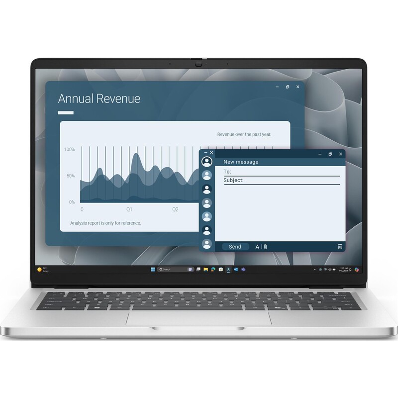 Ноутбук Dell Pro 14 (BTO107_PC14250_UA_UBU) Silver