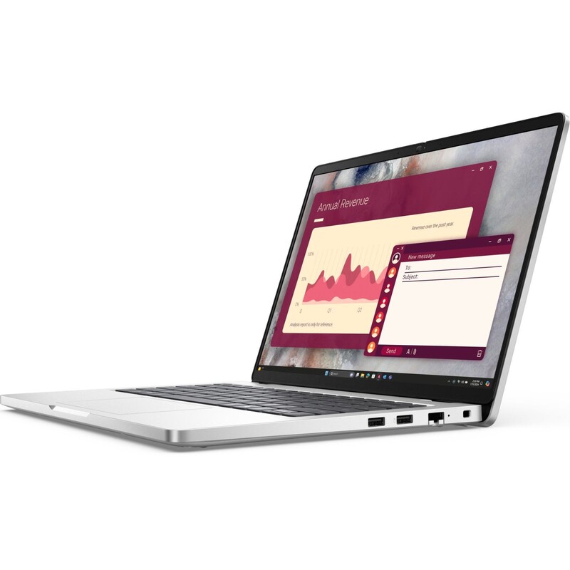 Ноутбук Dell Pro 14 (BTO108_PC14250_UA_UBU) Silver