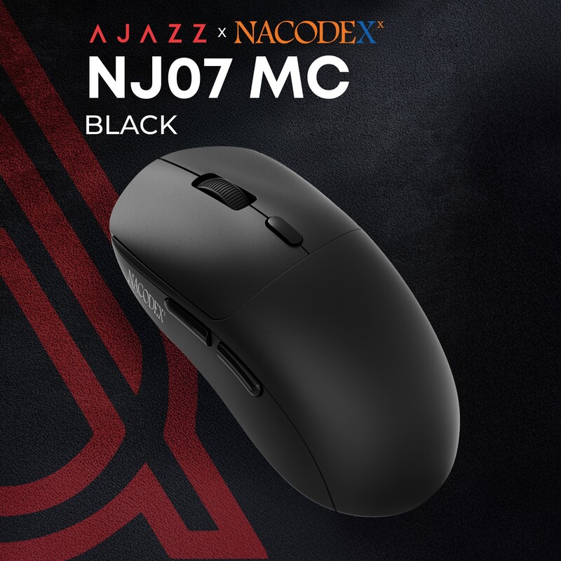 Мышь беспроводная Ajazz x Nacodex NJ07 MC Black (NJ07-MC-B)