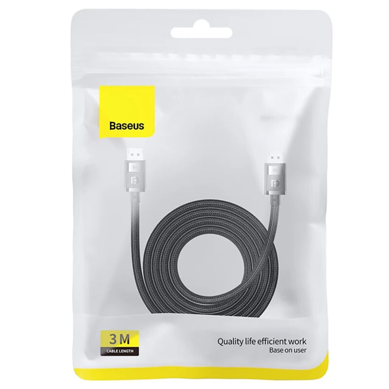 Кабель Baseus High Definition Series DisplayPort - DisplayPort (M/M), 1.5 м, Black (B00633706111-01)