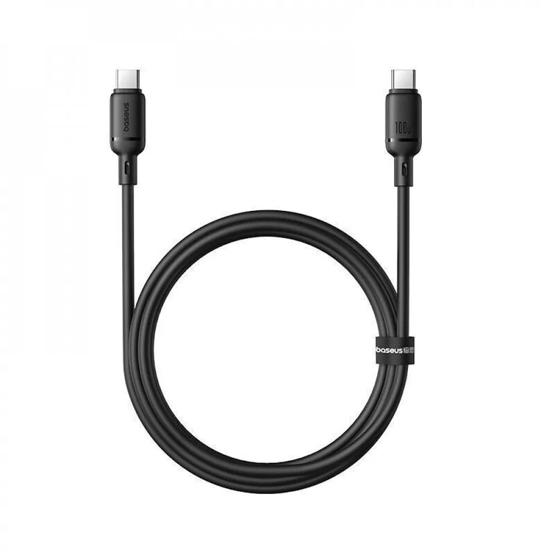 Кабель Baseus Silky Series Fast Charging USB Type-C - USB Type-C (M/M), 100W, 2 м, Black (P10377704113-01)