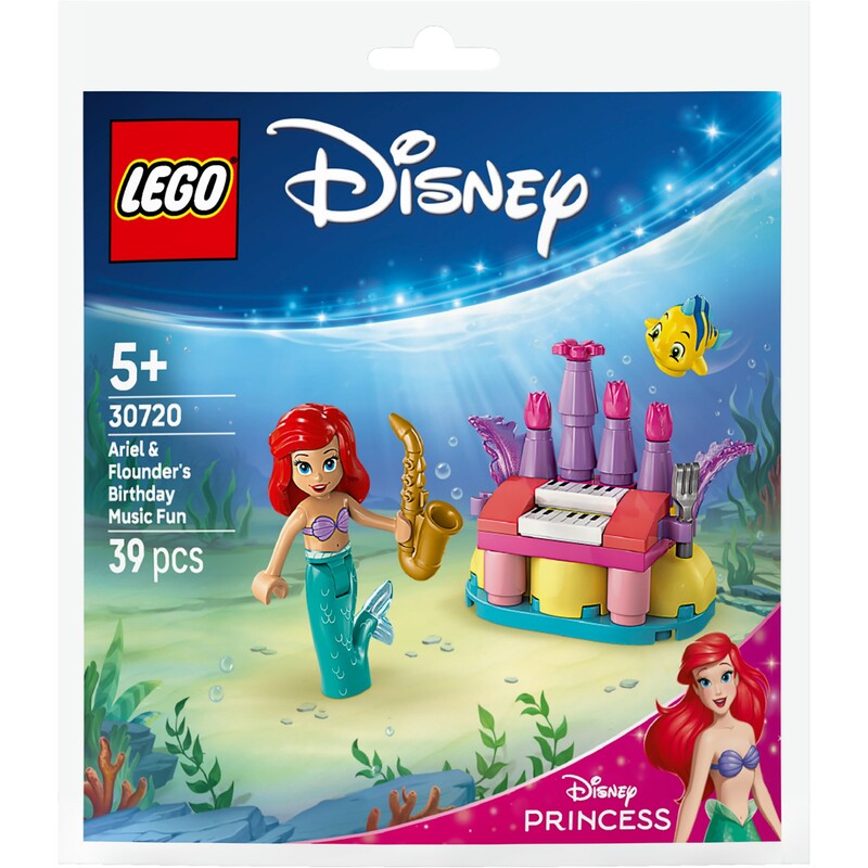 Конструктор LEGO Disney Princess Музичні розваги Аріель та Флаундера з нагоди дня народження (30720)