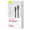 Фото - Кабель Baseus Tungsten Gold Fast Charging USB Type-C - USB Type-C (M/M), 240W, 3 м, Black (CAWJ040201) | click.ua