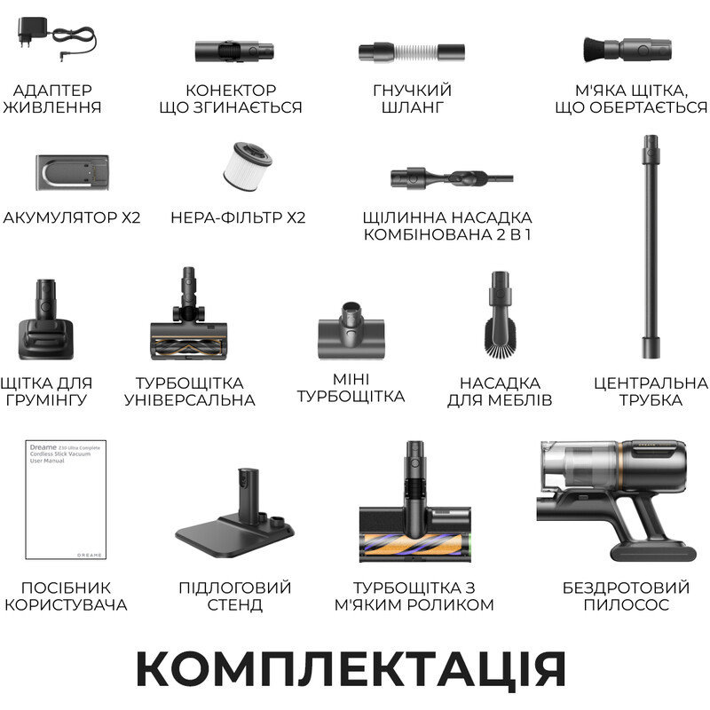 Аккумуляторный пылесос Dreame Z30 Ultra Complete (VZV38L)