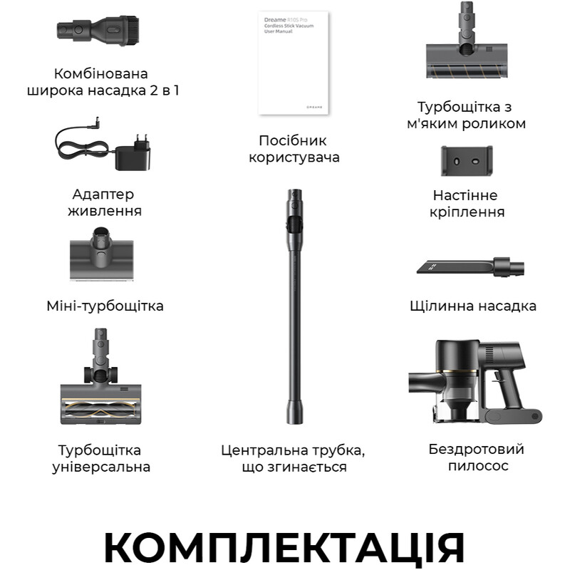 Акумуляторний пилосос Dreame R10s Pro EN (VZV23B)
