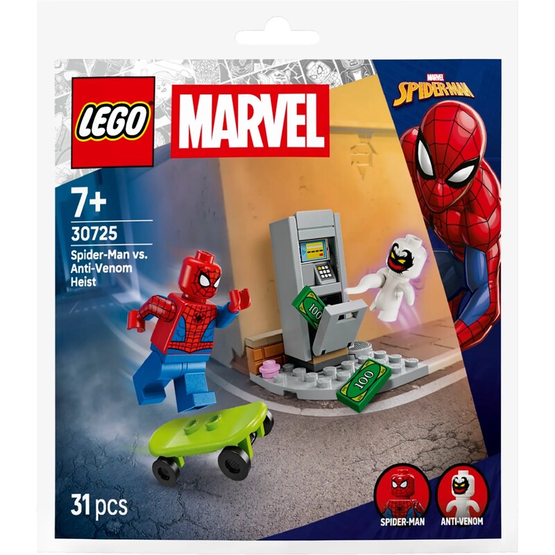Конструктор LEGO Super Heroes Людина-Павук vs. Анти-веном. Пограбування (30725)
