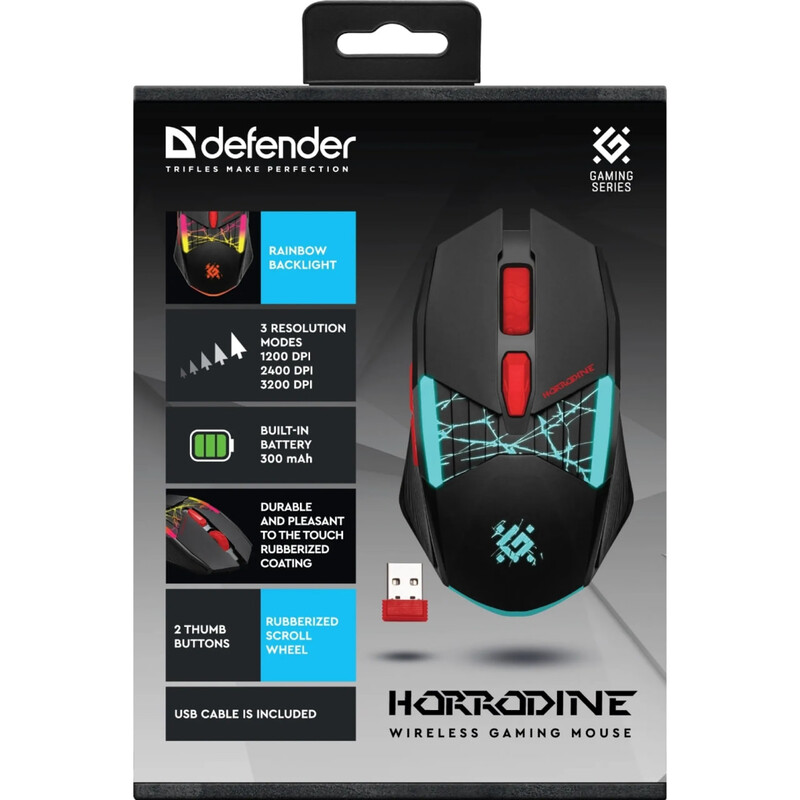 Мышь беспроводная Defender Horrodine GM-237 Black (52237)