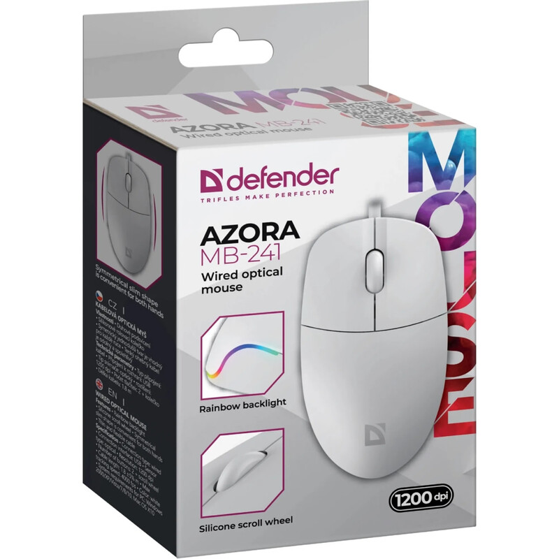Мышь Defender Azora MB-241 White (52242)