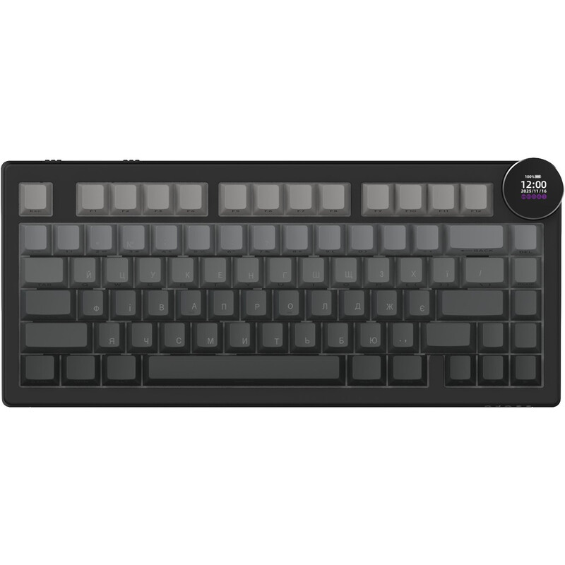 Клавиатура беспроводная Ajazz AK820 V2 White Peach Switch Black/Gray (AK820-V2-WP-S-BG)