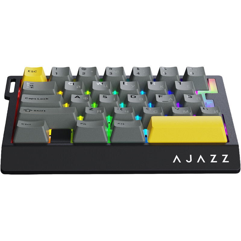 Клавіатура Ajazz AK029 Ice lsland Magnetic Switch Black/Yellow (AK029-I-BY)