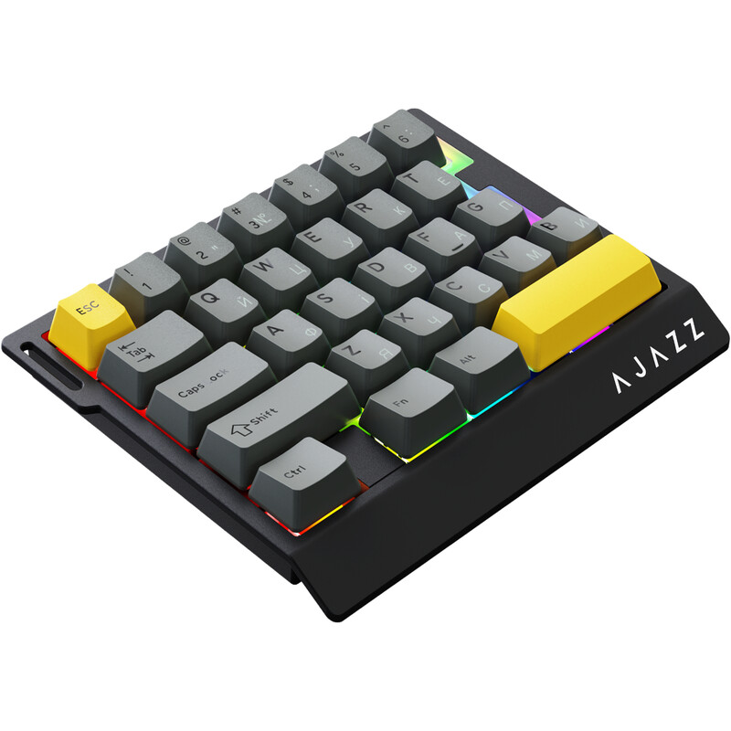 Клавіатура Ajazz AK029 Ice lsland Magnetic Switch Black/Yellow (AK029-I-BY)