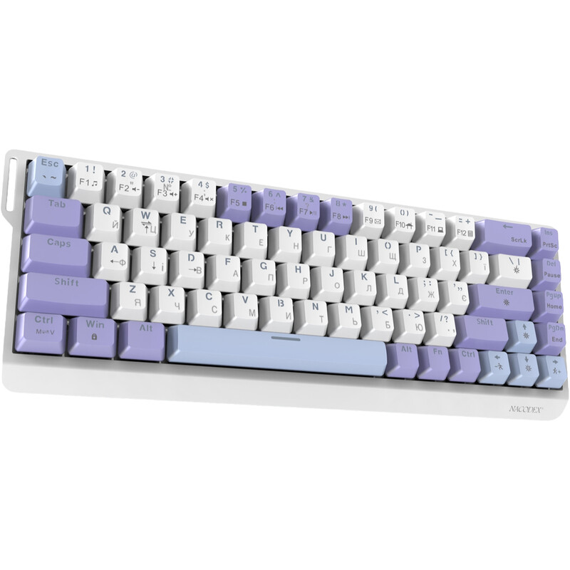 Клавіатура Ajazz NK68 V2 Red Switch Purple/White (NK68-V2-R-PWB)
