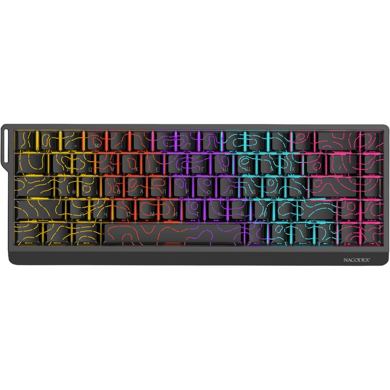 Клавіатура Ajazz NK68 V2 Red Switch Black (NK68-V2-R-S-B)