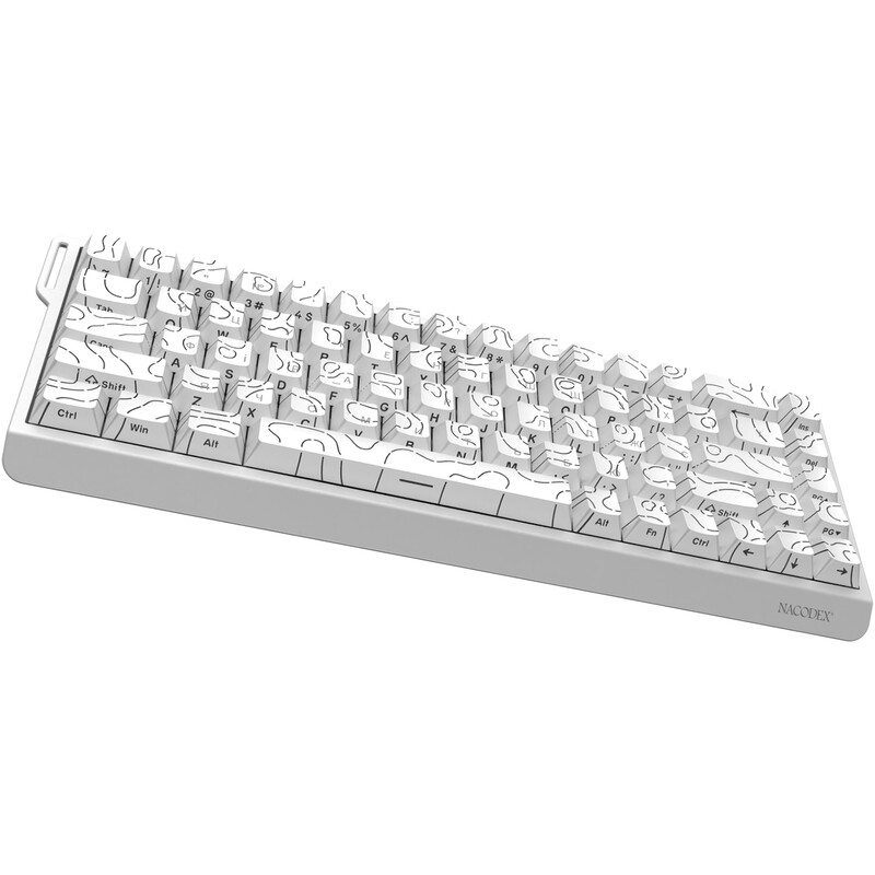 Клавиатура Ajazz NK68 V2 Red Switch White (NK68-V2-R-S-W)