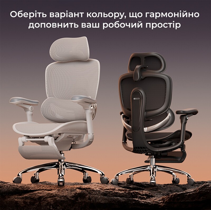 Крісло офісне Sihoo Doro C300 PRO V2 Black з підставкою для ніг (C300-PRO-V2-B101-JT)