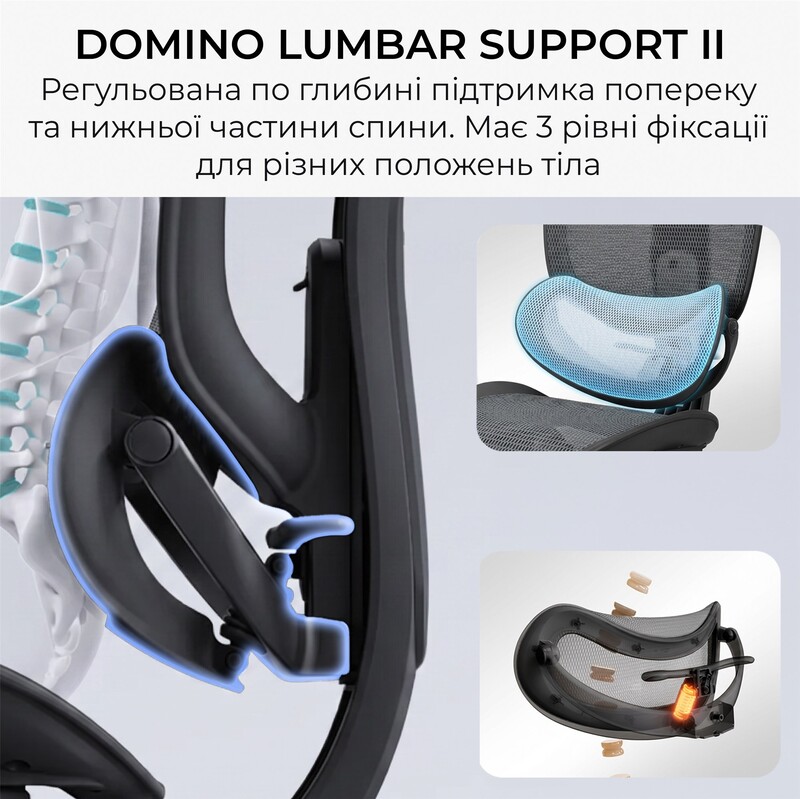 Крісло офісне Sihoo Doro C300 Lite V2 White (C300-LITE-V2-B102)