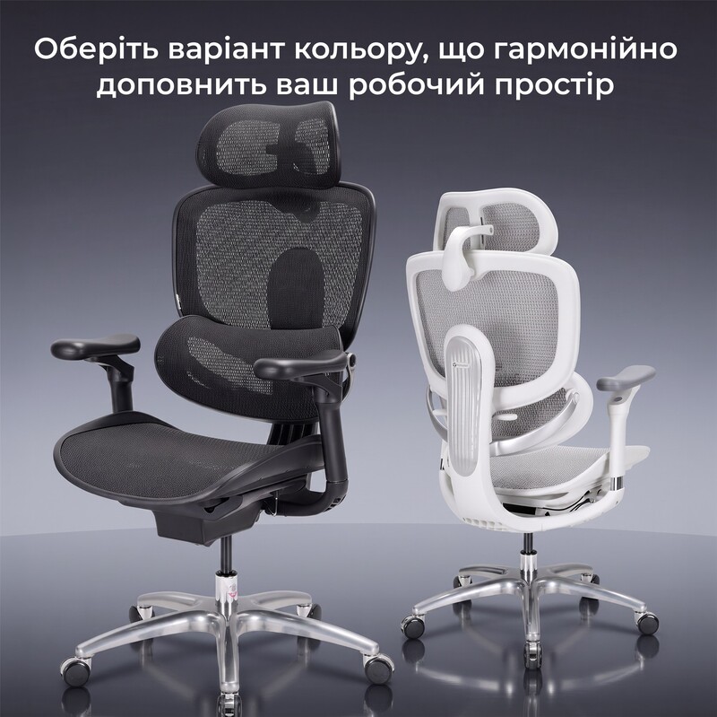 Крісло офісне Sihoo Doro C300 Lite V2 White (C300-LITE-V2-B102)