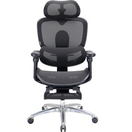 Крісло офісне Sihoo Doro C300 Lite V2 Black з підставкою для ніг (C300-LITE-V2-B101-JT)