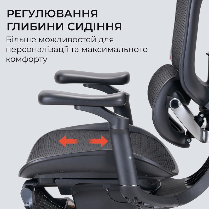 Крісло офісне Sihoo Doro C300 Lite V2 Black з підставкою для ніг (C300-LITE-V2-B101-JT)