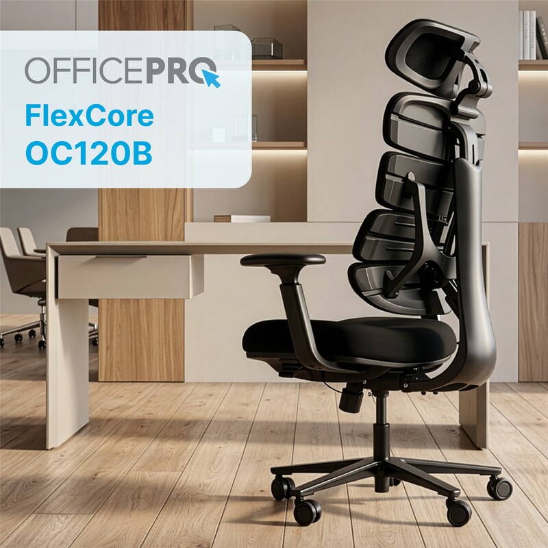 Крісло офісне OfficePro FlexCore ОС120B Black