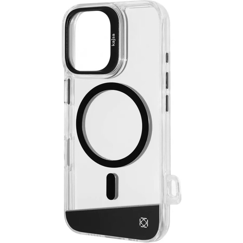 Чехол-накладка Kajsa Aluminium Shield with Magnetic Ring для iPhone 16 Gun Metal