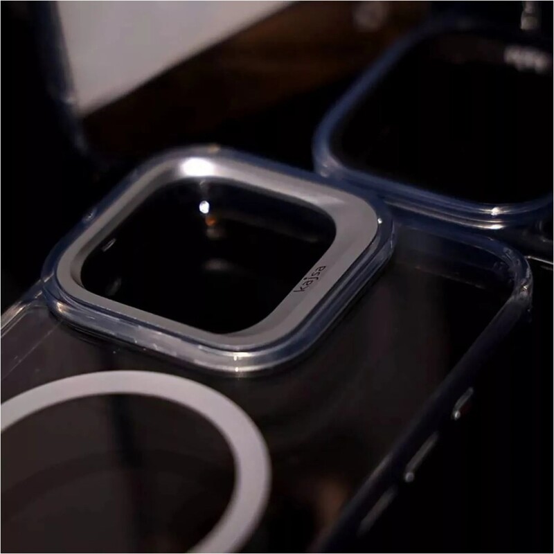 Чехол-накладка Kajsa Aluminium Shield with Magnetic Ring для iPhone 16 Gun Metal