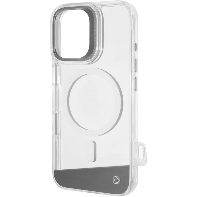 Чохол-накладка Kajsa Aluminium Shield with Magnetic Ring для iPhone 16 Silver