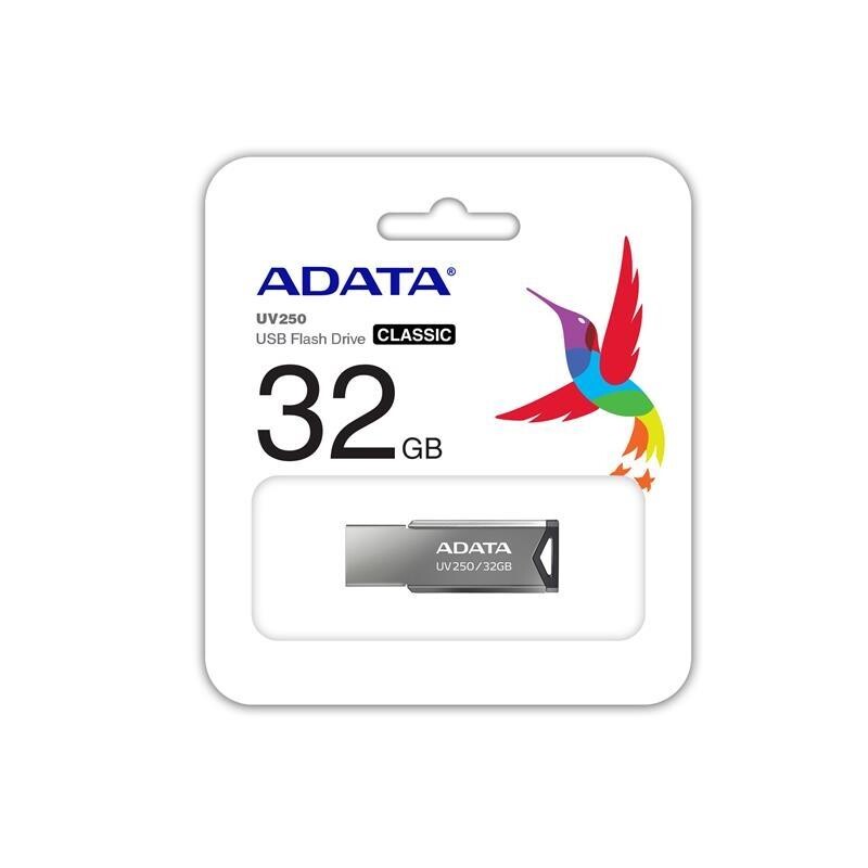 Флеш-накопитель USB 32GB A-Data UV250 Silver (AUV250-32G-RBK)