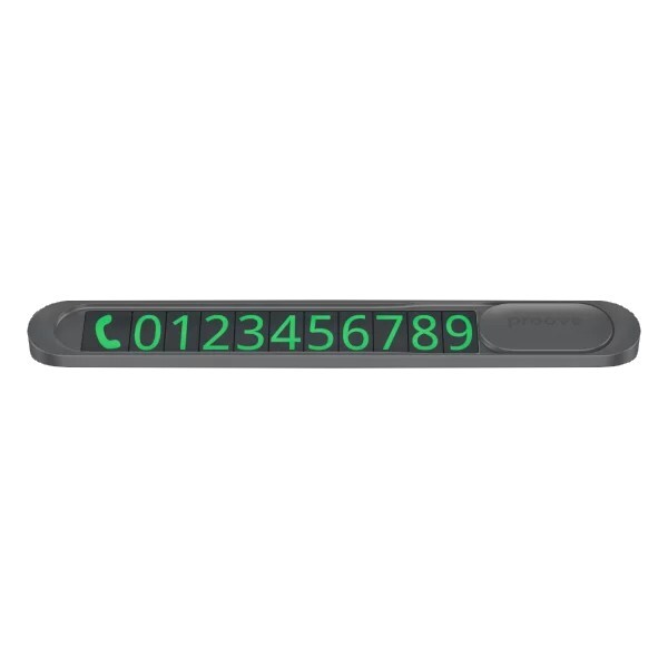 Карта парковки Proove Parking Number Plate Metal Lock Dark Gray (AAPM00000005)