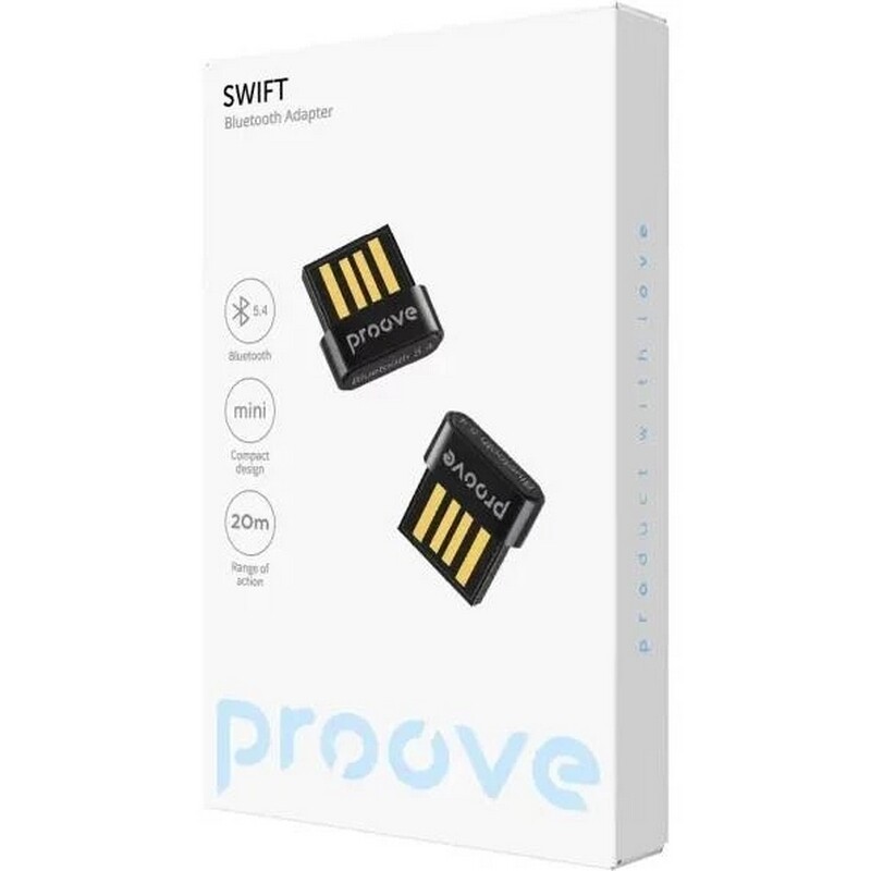 Bluetooth-адаптер Proove Swift Bluetooth 5.4 Black (HBCP54001001)