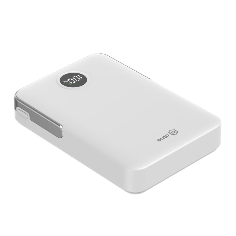 Універсальна мобільна батарея Atria 10000mAh 20W White (WPD-W57)